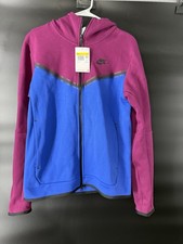 Nike Sportswear Tech Fleece Full-Zip Hoodie Men  s Size Small Sangria/Game Royal