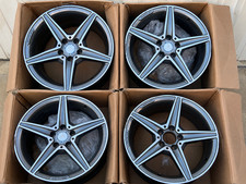 Genuine Mercedes C Class W205 AMG 18" Alloy Wheels Set A2054011100 A2054011200