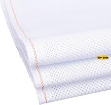 Cross Stitch Fabric 14 Count White Cotton Cloth for Embroidery 59 x 39 Inch 