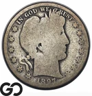 1897-O Barber Half Dollar, Tougher Date