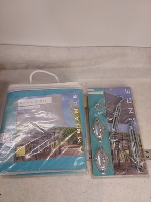 Ambiance Sun Shade Cloth 12  X 12  X 12  Ocean Blue w/mounting hardware