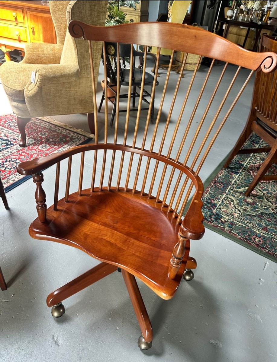 Writing Chair Duckloe Windsor Chairs 58896EC: FREDERICK DUCKLOE