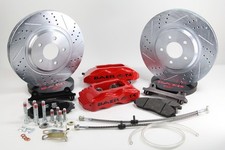Baer Brakes 13in Track4 Front Sdz Brake Kit-red Fits 94-04 Ford Mustang Sn95 Baer Brakes 13in Track4 Front Sdz Brake Kit-red Fits 94-04 Ford Mustang Sn95