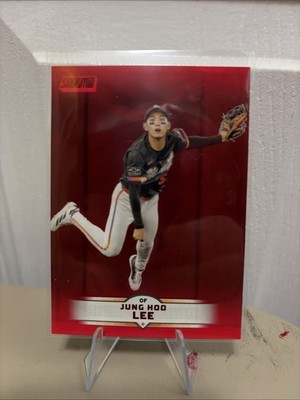 Jung Hoo Lee Red Parallel 2025 Topps Stadium Club Baseball #118