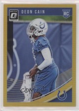 2018 Donruss Optic Rookies Gold Prizm 1/10 Deon Cain #127 t8i