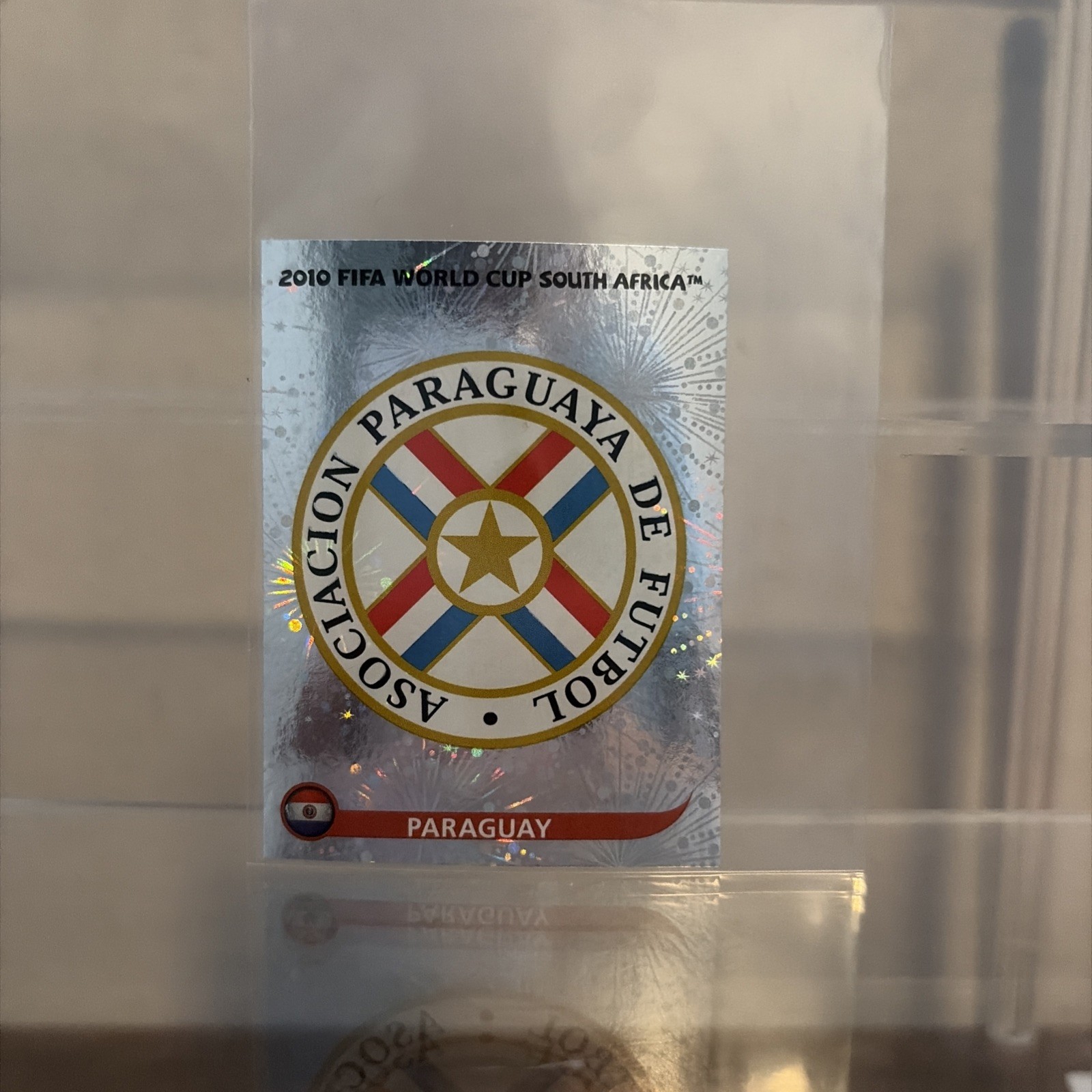 2010 Panini FIFA World Cup South Africa - Paraguay Team Logo Sticker #430 - Foil