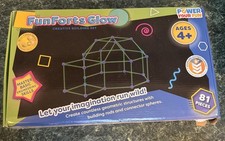 Fun Forts Glow Fort Building Kit for Kids - 81 Pack