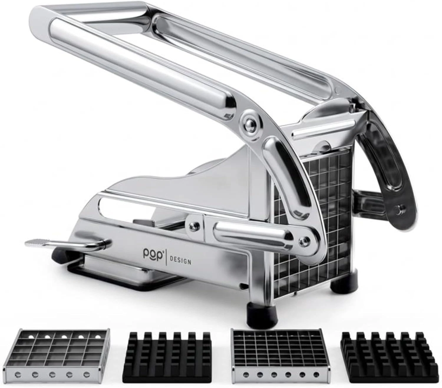 French Fry Cutter, Dishwasher Safe Stainless Steel Potato & Vegetable Slicer, 2