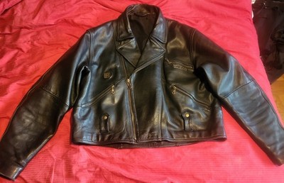 Harro Motorrad Lederjacke Vintage Retro Motorradjacke