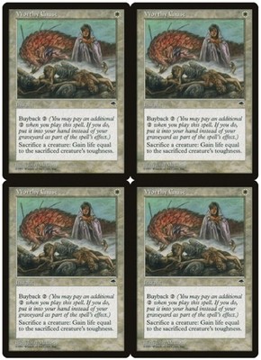 MTG Worthy Cause x4 Tempest Uncommon LP Playset