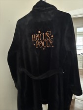 Black Bathrobe Size Medium Hocus Pocus Soft Fluffy And Warm gothic
