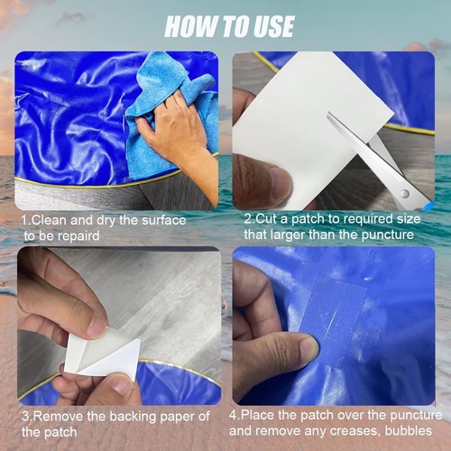Inflatables Repair Tape, Waterproof Transparent TPU Pool Patch Repair Tape fo... - Picture 7 of 7