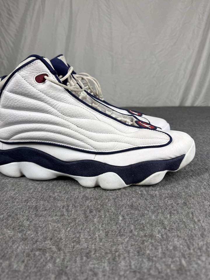 Jordan Jumpman Pro Zapatos Fuertes Para Hombre Talla 13 Blanco Azul Marino Baloncesto DC8418-100 Foto 2 de 4