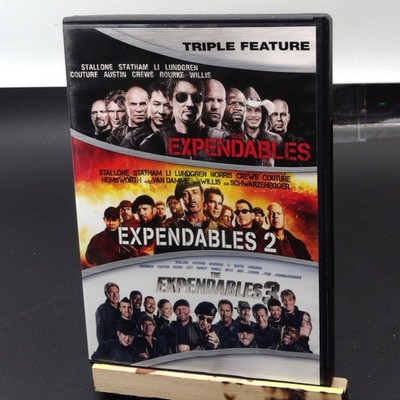 The Expendables Triple Feature (DVD, 2014) Sylvester Stallone Action Film