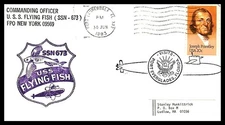 USS FLYING FISH SSN-673 VISIT PORT EVERGLADES JUN 30 1983 FL NAVAL CACHET BX2