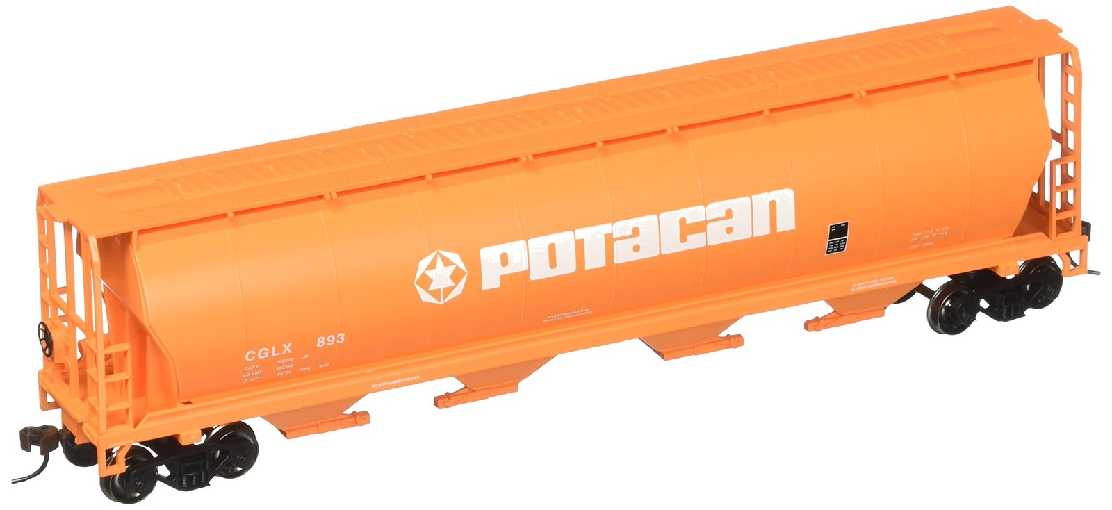 Bachmann Trains - Canadian 4 Bay Cylindrical Grain Hopper - Potcan - HO Scale