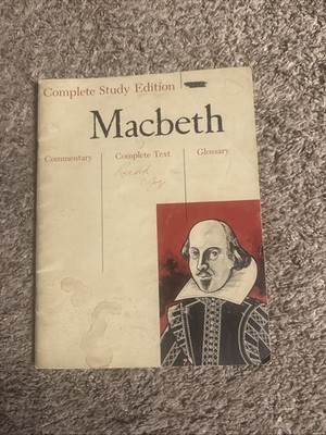 Complete Study Edition Macbeth Shakespeare 1966 Paperback