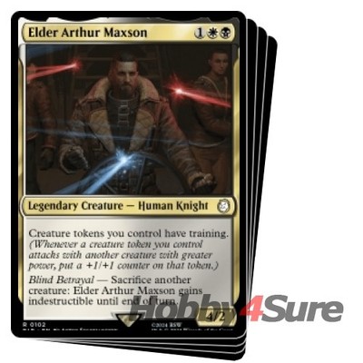 Elder Arthur Maxson X4 M/NM Magic: The Gathering MTG Universes Beyond: Fallout