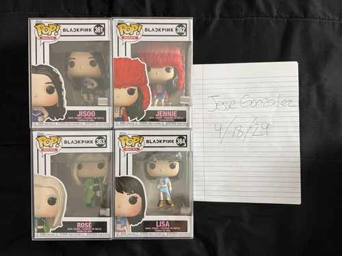Set of 4 Funko Pop! Blackpink Shut Down Jisoo Jennie Rose Lisa