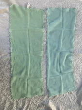 VTG  60’s ? Sally Gee Lot of 2  Sheer Scarfs Lime Green & Mint Green