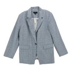 NWT TALBOTS Blue Glen Plaid 1-Button Blazer Jacket Size 14