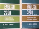 (2) Books ENGLISH 3200 & 2200 Joseph Blumenthal Programed Course Grammar & Usage
