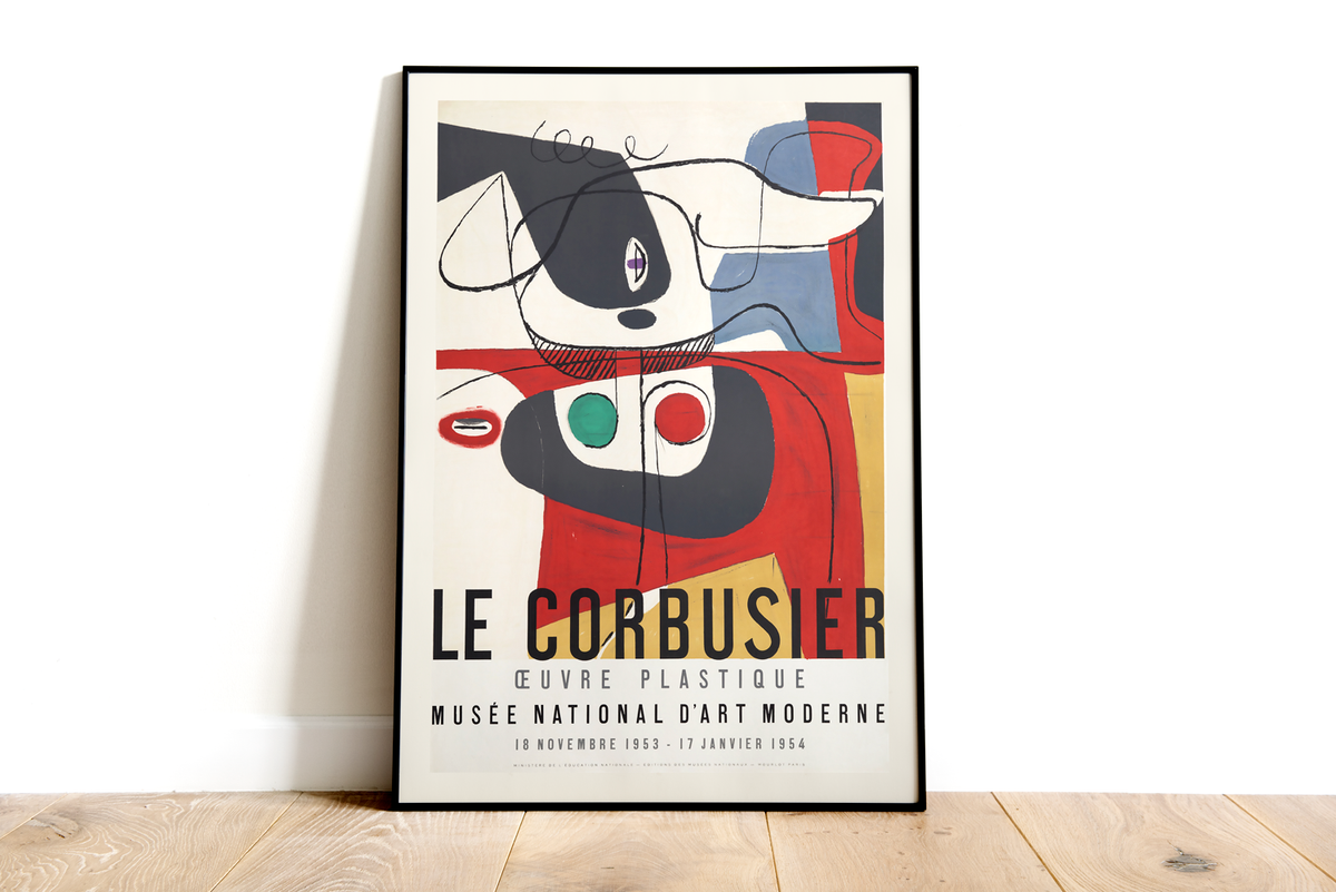 Le Corbusier: Les dernières œuvres 作品集 Le Corbusier Oeuvre Plastique Poster – 1953 | HQ Digital Download