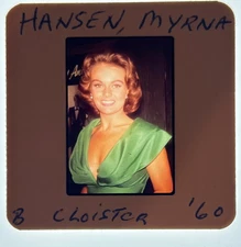 1960 Myrna Hansen  "Cult of the Cobra" ORIG. PHOTO 35MM SLIDE TRANSPARENCY #386