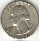 USA - 1956P - Washington ¼ $ - Silver Eagle - no mint mark - #15110RG