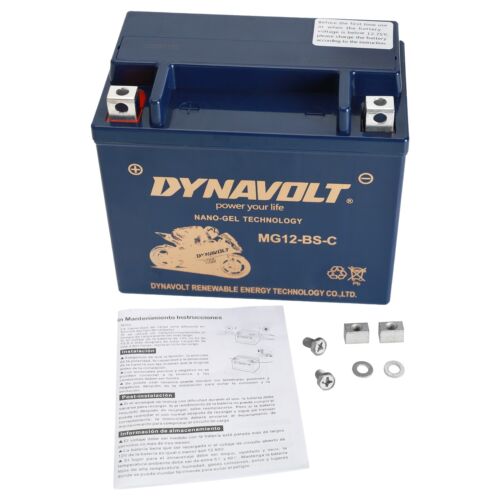 MG12-BS-C YTX12-BS 12V 12Ah SLA Battery For Motorcycle Scooter ATV Dirt Pit Bike - Foto 7 di 13