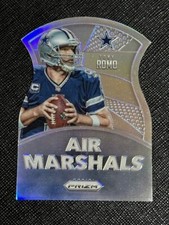 2015 Prizm Tony Romo Air Marshals Die Cut Silver Card