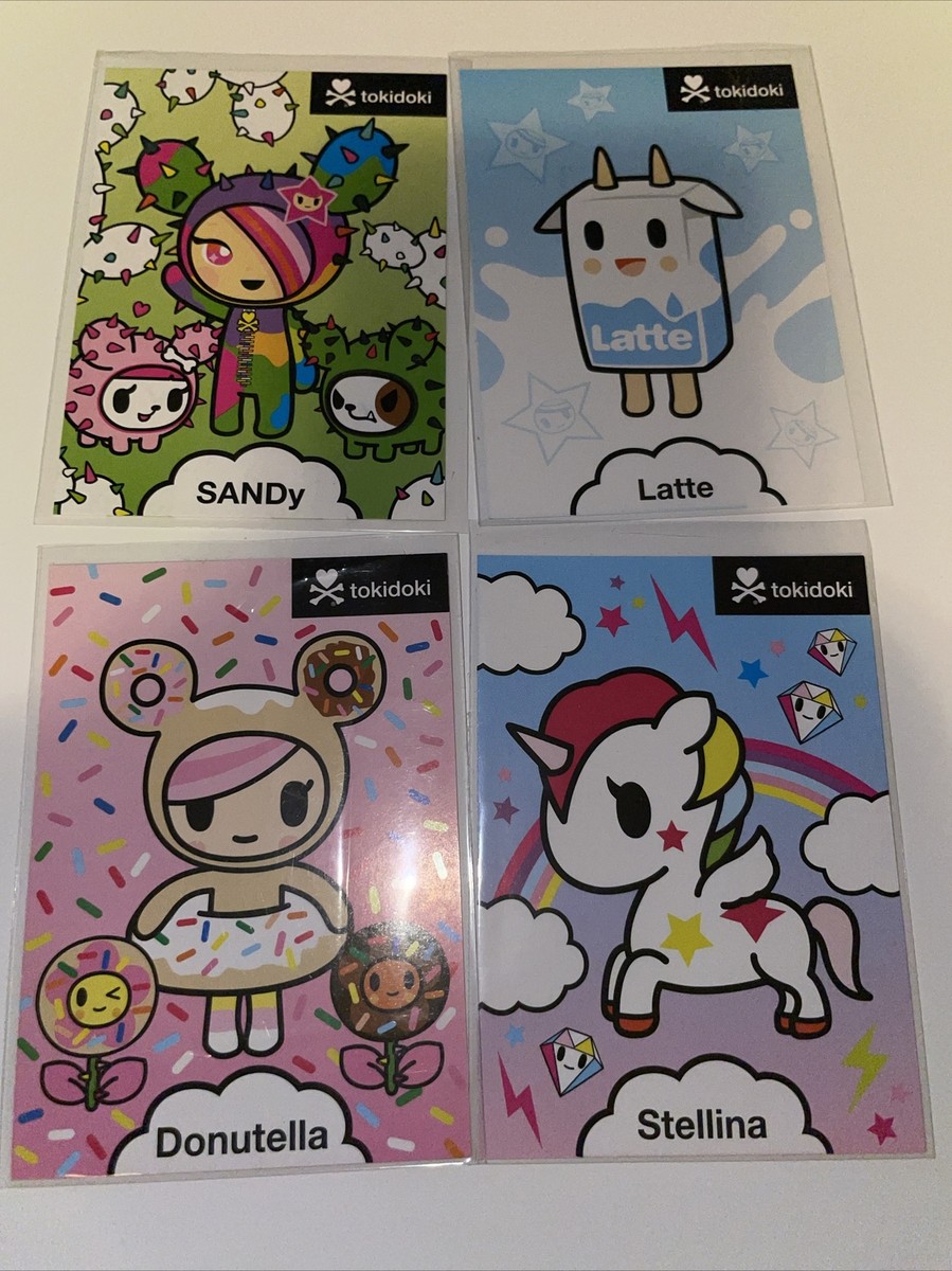 Tokidoki RARE C2E2 comic con PROMO Exclusive 4 TRADING CARD SET NM