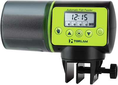 Automatic Timer Fish Digital Feeder Aquarium Tank Food Feeding Dispenser US