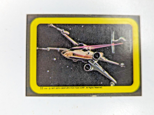 1977 Star Wars Sticker Card - Série 1 - Bataille dans l'espace #11 - Photo 1/1