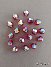 Authentic Swarovski 5000 Round 6mm Beads Siam AB Pk 24