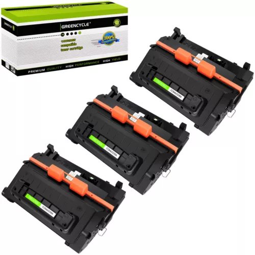 3PK Black Toner Cartridge Compatible with HP 64A CC364A LaserJet P4014dn P4015tn