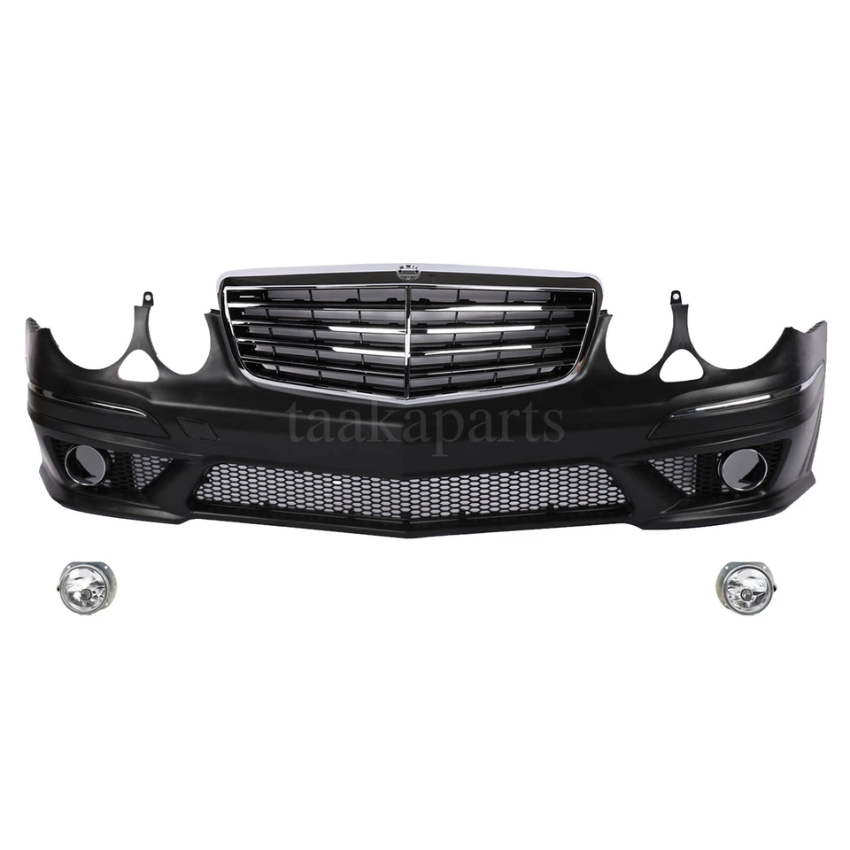 Front Bumper W/Grill W/Fog lights fit for Mercedes Benz E-Class 03-09 - Imagem 3 de 4