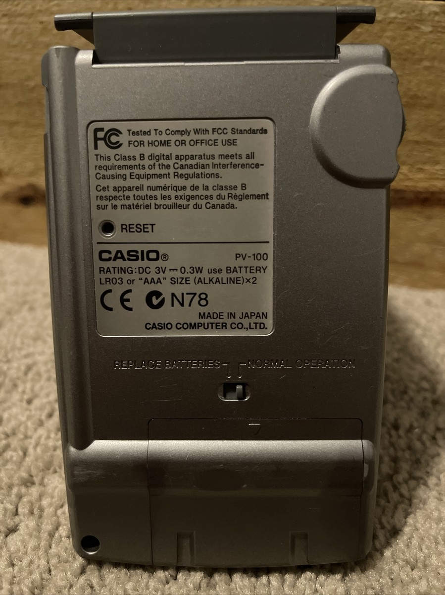 Casio PV-100 Pocket Viewer Vintage 1MB Made In Japan Free Shipping
