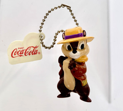 Disney Chip 'n' Chip  Rescue Rangers Dale Mini Figure Strap Coca Cola Vintage