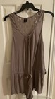 Apt 9 Women’s Taupe Sleeveless Romper With Drawstring At Waist and Lace Size XXL — photo 1