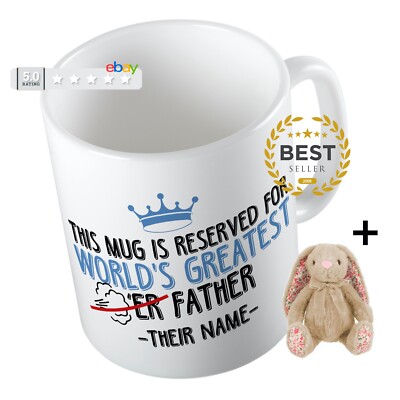 Vatertag Tasse PERSONALISIERT Diese Tasse ist reserviert für Worlds Greatest Farter