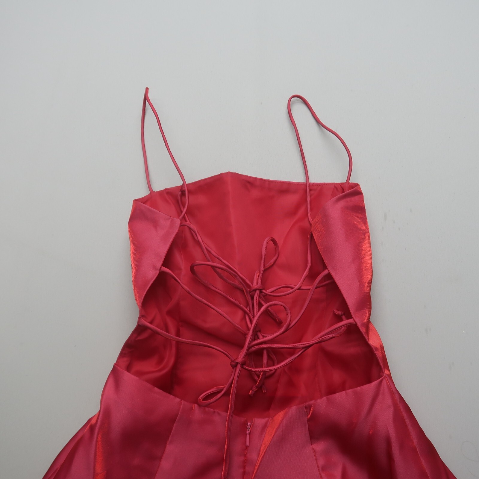 Vintage Morgan and Co Prom Dress Maxi Gown Y2K 90s Lace Up Back