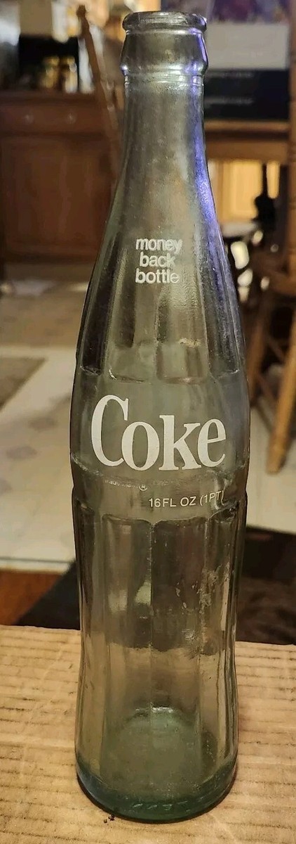 Vintage 1980 Coca-Cola 16oz Glass Soda Bottle Jackson, Tennessee