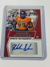 2019 Sage Hit Premier Draft Rookie Auto Khalen Saunders #A54 Auto RC