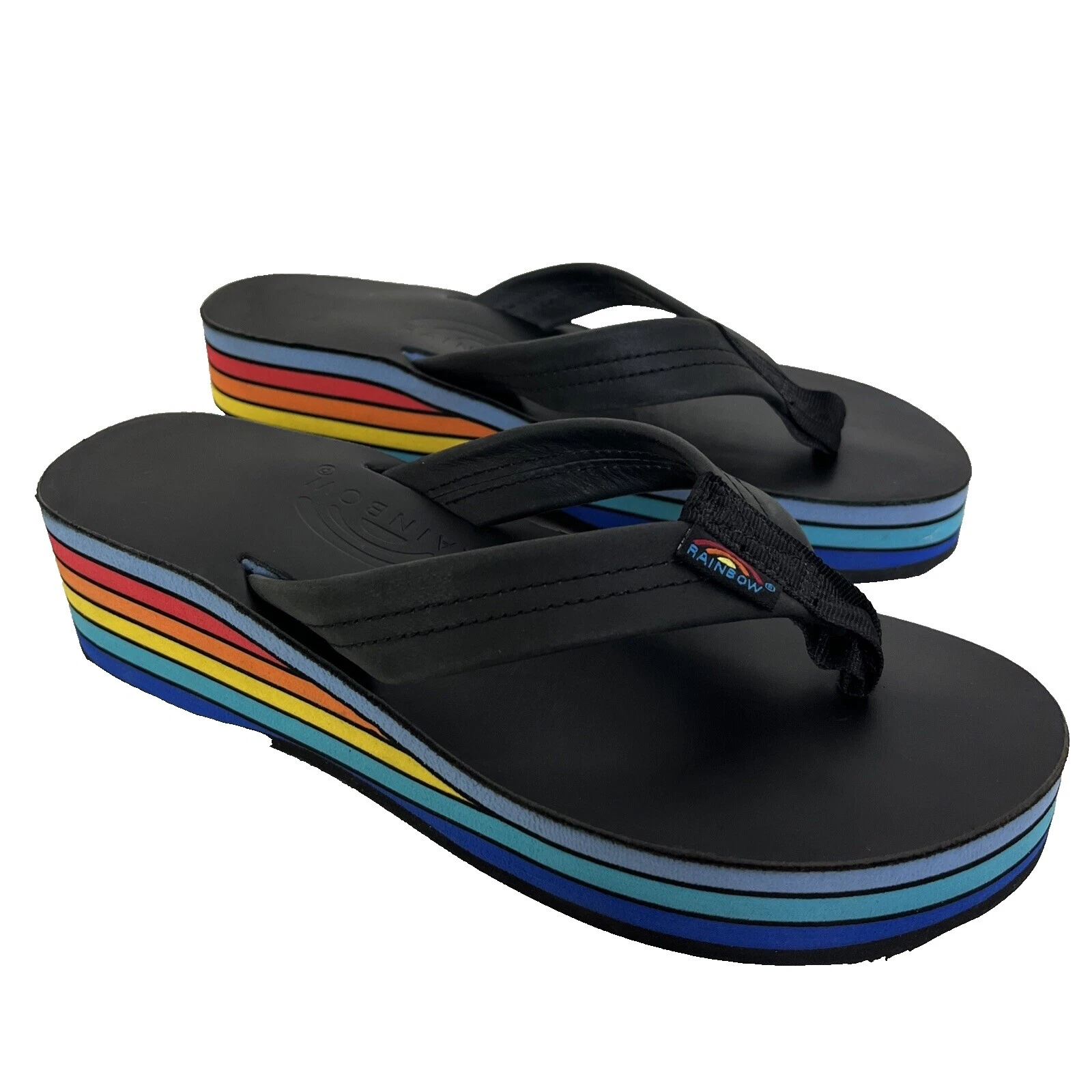 Rainbow Rubber Sandals for Women