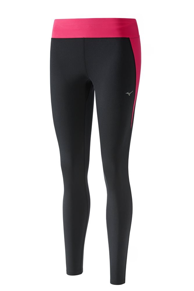 Pantalones de correr Mizuno Premium J2GB72160-9 largas para mujer M negro rosa aero