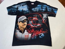 Vintage Dale Earnhardt AOP All Over Print Chase NASCAR T-Shirt Size Medium