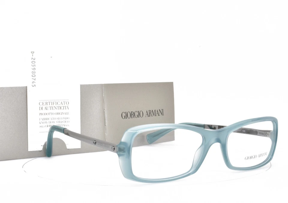 GIORGIO ARMANI 眼镜 Frosty Turquiose 矩形镜框 51-17-135 7011 5034 — 第 4/4 张图片