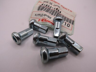 じゅん NOS Kawasaki KX125 KX250 KX500 TOTAL OF 6 Genuine Wheel Nipple