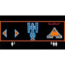 Astro Blaster Arcade Control Panel Overlay CPO Textured Laminate image